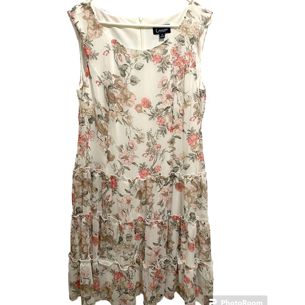 Connected Apparel size 12 floral sleeveless dress